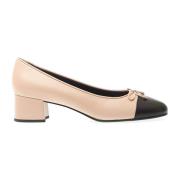 Tory Burch Beige Svart Pumps Elegant Stil Beige, Dam