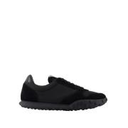 Jil Sander Svarta syntetiska sneakers med rund tå Black, Herr