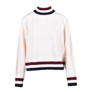 Tommy Hilfiger Ull Cashmere Stickad Tröja White, Dam