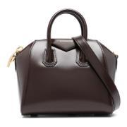 Givenchy Brun Box Kalvskinn Mini Handväska Brown, Dam