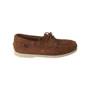 Sebago Handgjorda Kamel Nautiska Skor Brown, Herr