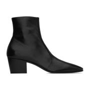 Saint Laurent Svarta ankelboots för män Black, Herr