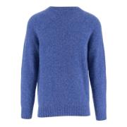 Howlin' Blå Ull Crew Neck Sweater Blue, Herr