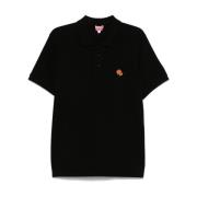 Kenzo Broderad Pop Polo Tröja Black, Herr