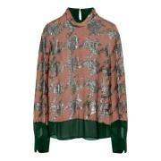 Dries Van Noten Långärmad skjorta Green, Dam