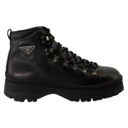 Prada Brixen Schnürstiefel Black, Herr