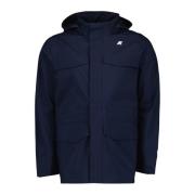 K-Way Marinblå Vattentät Parka Manphy Bonded Blue, Herr