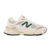 New Balance Mesh- och lädersneakers med monogram White, Herr