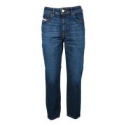 Diesel Bomull Elastan Jeans Blue, Dam