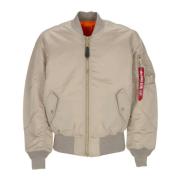 Alpha Industries Vintage Reversible Bomber Jacket Sand Beige, Herr