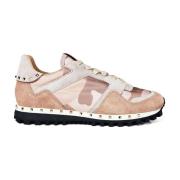 Valentino Garavani Camo Rockstud Multicolor Sneakers Pink, Dam