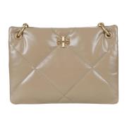 Tory Burch Diamant Quilt Axelväska Beige, Dam