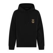 Dolce & Gabbana Bomull Jersey Hoodie Black, Herr