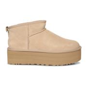 UGG Beige Ankelboots för kvinnor Beige, Dam