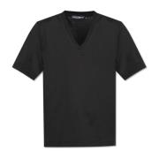 Dolce & Gabbana V-ringad T-shirt Black, Herr