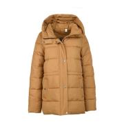 Barbour Hooded Baffle Quiltjacka Brown, Dam