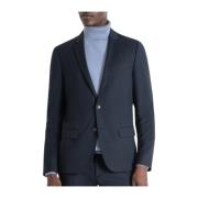 Antony Morato Slim Fit Bonnie Jacka i Blu Intenso Blue, Herr