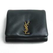 Yves Saint Laurent Vintage Pre-owned Laeder plnbcker Black, Dam