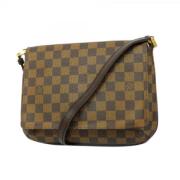 Louis Vuitton Vintage Pre-owned Tyg axelremsvskor Brown, Dam