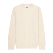 Nn07 Stilren Crewneck Sweater Ecru Beige, Herr