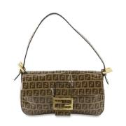 Fendi Vintage Pre-owned Laeder axelremsvskor Brown, Dam