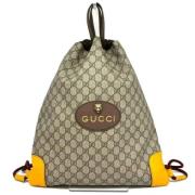 Gucci Vintage Pre-owned Canvas gucci-vskor Beige, Dam