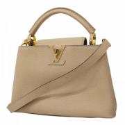 Louis Vuitton Vintage Pre-owned Tyg louis-vuitton-vskor Beige, Dam