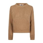 Mauro Grifoni Kamelull Crewneck Sweater Brown, Dam