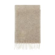 Nn07 Mjukt Ull Cashmere Blandning Borstad Halsduk Beige, Herr