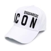 Dsquared2 Klassisk Baseballkeps i Svart White, Herr