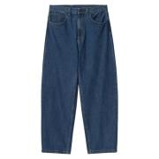 Carhartt Wip Lös Rak Passform Denimbyxor Blå Blue, Dam