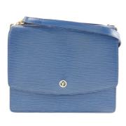 Louis Vuitton Vintage Pre-owned Laeder handvskor Blue, Dam