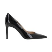 Stuart Weitzman Svart Lackläder Stiletto Klackar Black, Dam