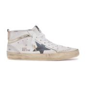 Golden Goose Vintage Skate Sneakers med Suede Star White, Dam