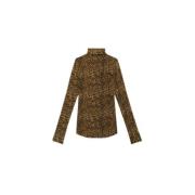 Isabel Marant Leopardmönstrad Lyxtopp Multicolor, Dam