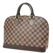 Louis Vuitton Vintage Pre-owned Canvas handvskor Brown, Dam