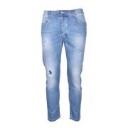 Daniele Alessandrini Grå Bomull Elastan Jeans Blue, Herr