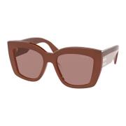 Miu Miu Burgundy/Brown Solglasögon SMU 04Ws Brown, Dam