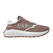 Emporio Armani EA7 Mocka Snörskor Sneakers Beige, Herr