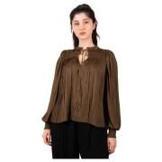 Ulla Johnson Leah Olive Blouse Green, Dam