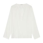 Marc O'Polo Reguljär tunikastil blus White, Dam