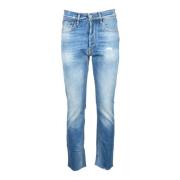 Cycle Denim Stretch Jeans Blue, Dam