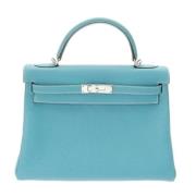 Hermès Vintage Pre-owned Laeder handvskor Blue, Dam