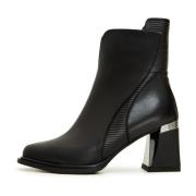 Cesare Gaspari Blockklack ankelboots - Svart Black, Dam