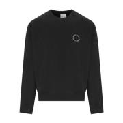 Daily Paper Svart Orbit Sweatshirt med Logotyp Black, Herr