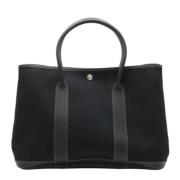 Hermès Vintage Pre-owned Canvas handvskor Black, Dam