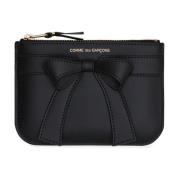 Comme des Garçons Svart Big Bow Plånbok Black, Herr