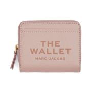 Marc Jacobs Rosa Läder Plånbok med Präglad Logotyp Pink, Dam