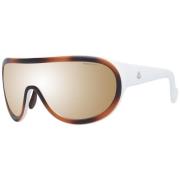 Moncler Brun Unisex Solglasögon Mono Linsspegel Brown, Unisex