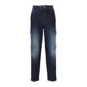 Kocca Mörk Denim Jeans med sidofickor Blue, Dam